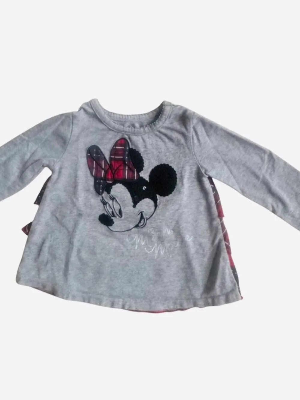 Disney 12 Months MINNIE Sequin Plaid TEE
